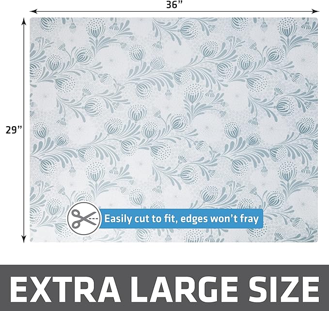 Drymate Cat Litter Box Mat, Litter Trapping Mat, Waterproof, Urine-Proof, Absorbent, Machine Washable, Soft on Paws, Contains Mess, Protects Floors, Kitten Supplies, Light Blue, 29x36 XL