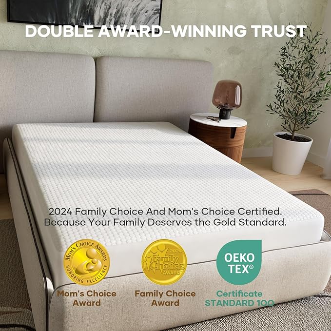 OhGeni 100% Waterproof Mattress Protector,Full Size Mattress Soft Pad,Pet Hair & Bedwetting Resistant,Cooling Breathable Fitted Sheets,Washable Bed Cover,Non-Slip Deep Pocket,Noiseless for Guest Rooms