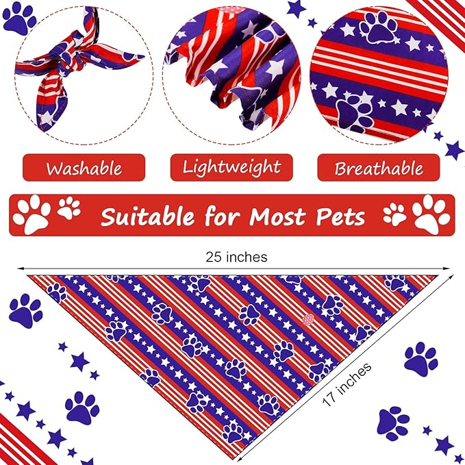 Weewooday 9 Pcs Holiday Dog Bandanas St' Patrick's Day Easter Bandanas Birthday Scarf Adjustable Large Pet Washable Scarves for Large Dog Supply(Fresh Pattern)