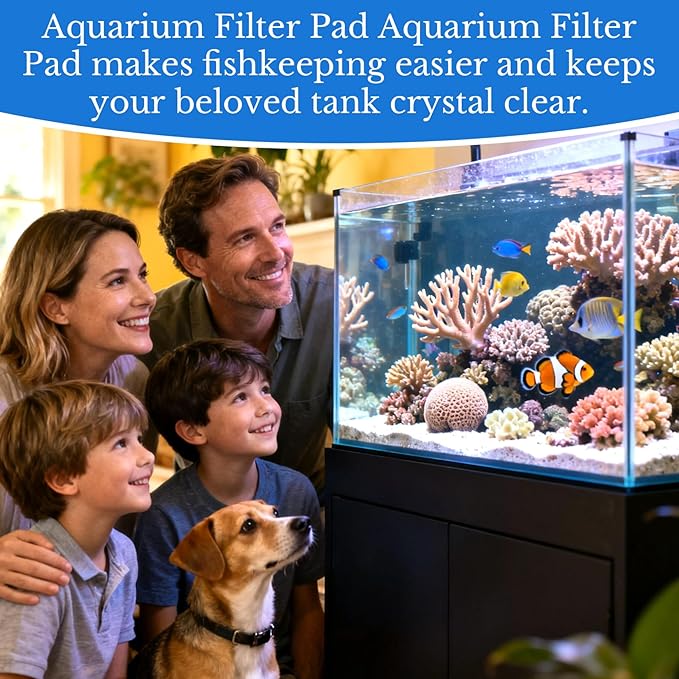 MAQIHAN Aquarium Filter Pad - Aquarium Filter Media,39.4 x 11.8in Media Roll for Fish Tank, Ponds,Garden, Saltwater,Fershwater,Plant, Trutle (2)