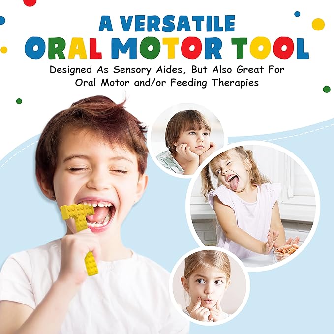 Chewy Sensory Toys for Kids with Autism Sensory Product for Adults Teens Toddlers, ADHD Tools for Kids, ADHD Toys for Autistic Children, Oral Motor Tool Tube, Mouth Toys, Chew Stick (4 Pack)