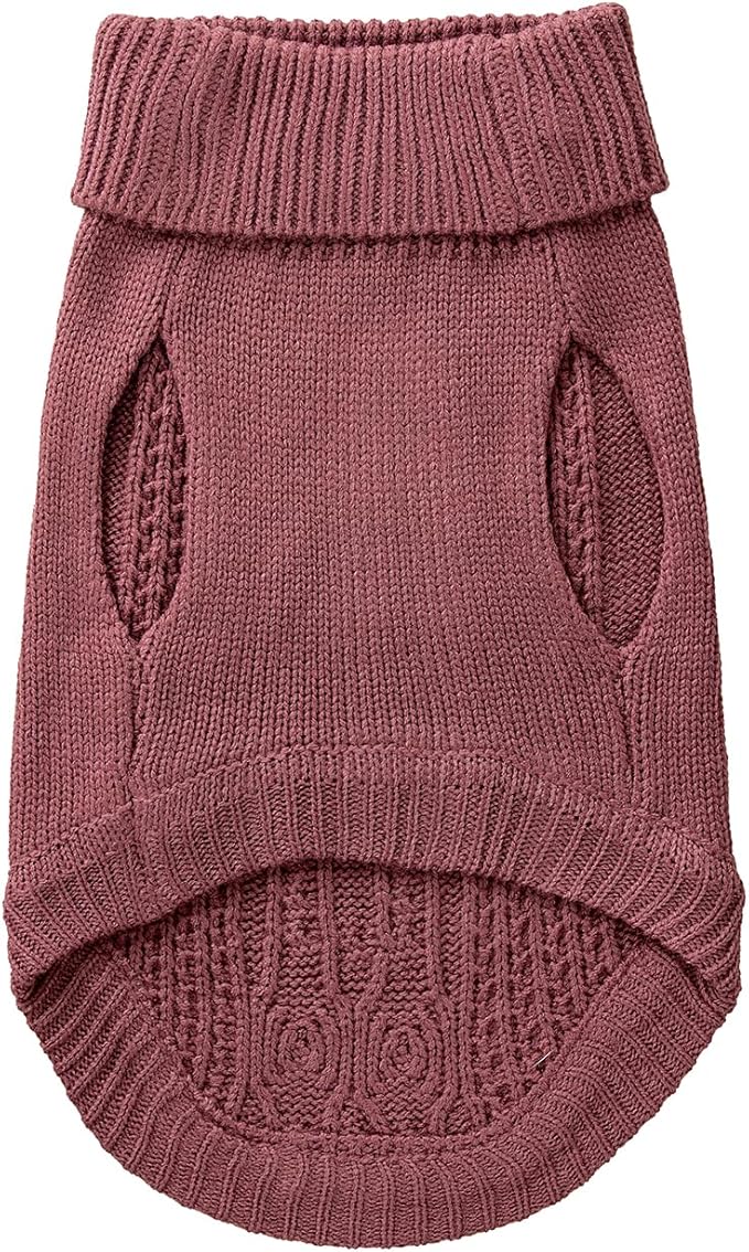 Stretchy Cat Sweater - 17 Colors & 6 Sizes | Snug Winter-Ready Knit for Boy/Girl Cats & Kittens (Maple Leaf Red, X-Small)