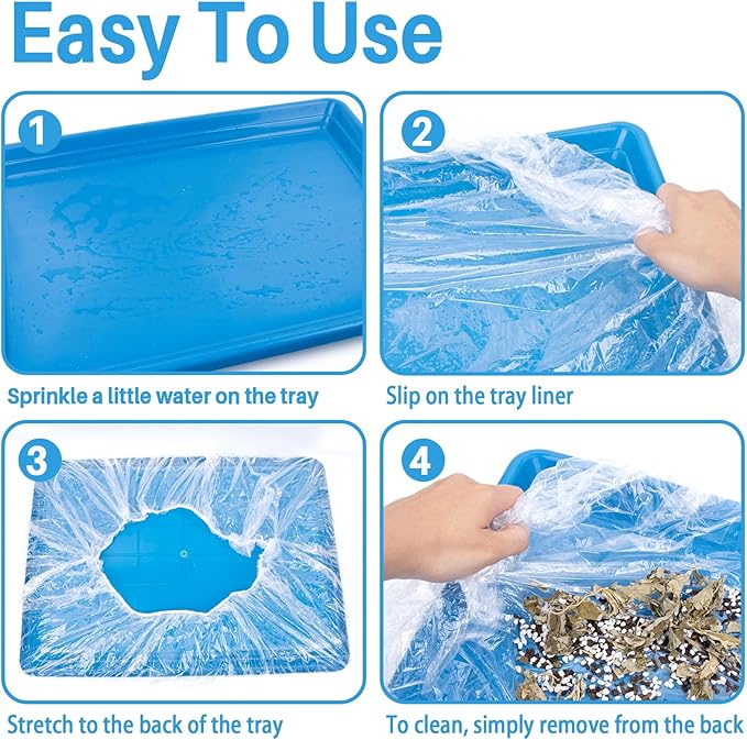 Clear Plastic Disposable Cage Liner - 20PCS Rabbit Litter Box Liners Waterproof Elastic-Edged Universal Small Animal Cage Liner Bag for Bunny Bird Hamster Hedgehog Guinea Pig (19.6x27.5inch)