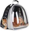 Lollimeow Cat Carrier Backpack, Expandable Bubble Pet Carrier for Cats and Small Dogs, Airline Approved Travel Backpack for Hiking, Walking & Outdoor Adventures - Supports up to 16 lbs