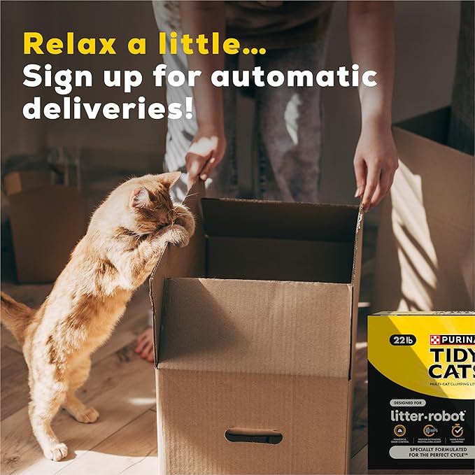 Purina Tidy Cats Cat Litter for Litter-Robot Clumping Cat Litter Odor Control Formula