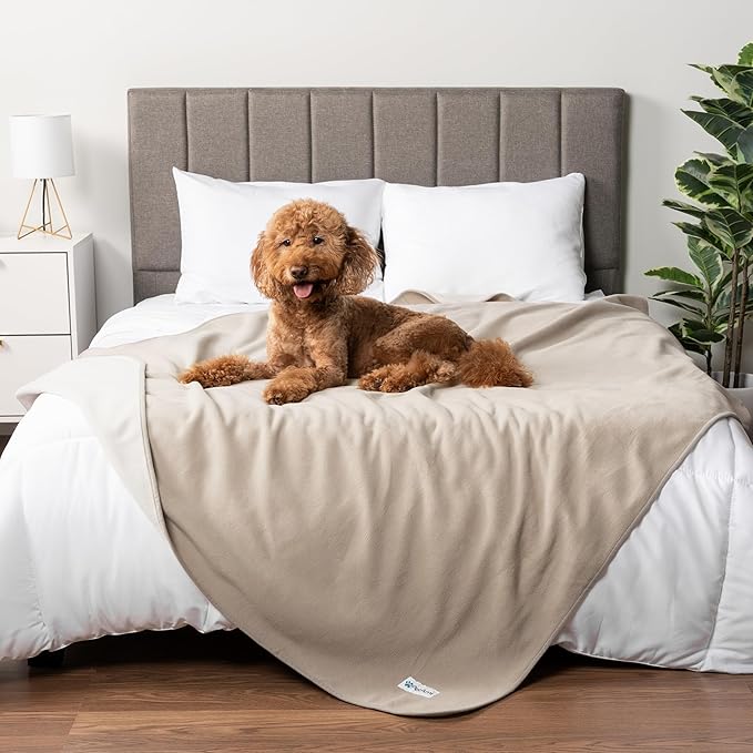 PetAmi Waterproof Pet Blanket Dog Bed Couch Cover for Furniture, Reversible Washable Soft Fleece
