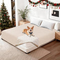 Waterproof Couch Covers for Pets, Waterproof Dog Bed Cover, Anti-Slip Soft Dog Blankets, Couch Cover for Dogs Washable, Pet Blanket for Puppy Large Dogs Cat (82x120 Inch, Beige)