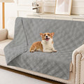hyha Waterproof Dog Blanket, Reversible Pet Bed Blanket, Soft Sofa Couch Cover for Dogs Washable, Waterproof Pet Couch Covers for Sofa Puppy Cats Furniture Protector(52"x82", Grey/Grey)