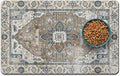 Dog Food Mats for Floors, Absorbent and Quick-Drying Pet Cat Food Mat,Anti-Fouling and Easy-to-Clean Pet Feeding Mat,Dog Bowl Mat for Messy Drinking Water Bowls.16 x24, Bohemia Style