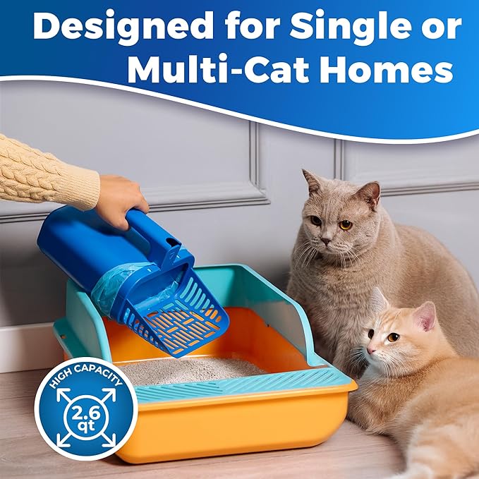 PetLovers Cat Litter Scoop – Durable Litter Scooper with Deep Shovel, Easy Clean Design for Fast Waste Removal, Ideal for Daily Cat Litter Box Cleaning