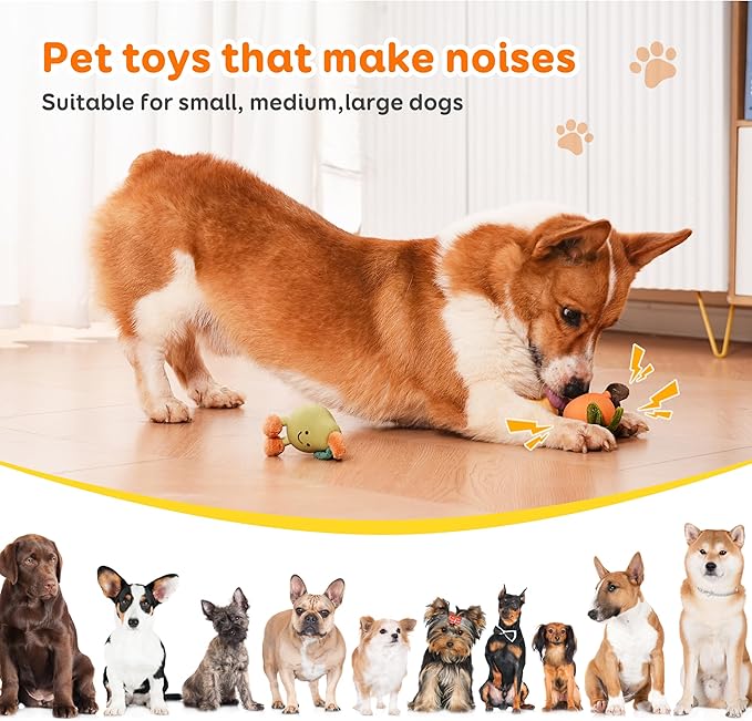 Dog chew Toys, Interactive Dog chew Toys, Suitable for All Types of Dogs who Like to chew and Interact. Sound pet Toys, Specially Designed for Dogs who Love to chew（Pear Green）