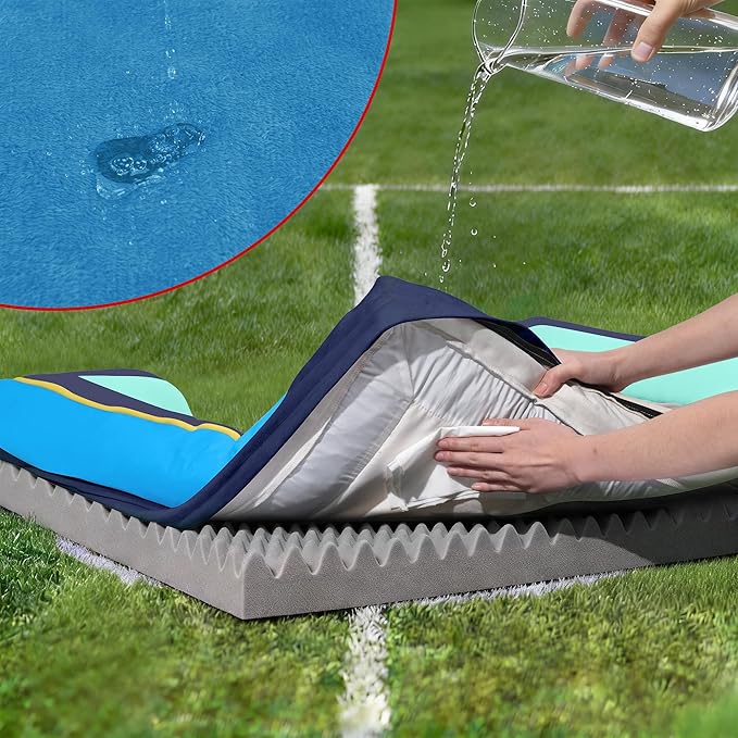 Comfort Expression Orthopedic Dog Bed for Extra Large Dogs 42x30 Inch, Waterproof Egg Crate Foam XL Pet Bed with Removable Bolsters, Dog Couch with Washable Cover & Non-Slip Bottom, New Jersey