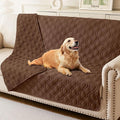 hyha Waterproof Dog Bed Blanket, Soft Pet Blankets, Waterproof Couch Cover for Dogs, Reversible Sofa Covers Washable for Furniture (68x82 Inch, Brown/Brown)