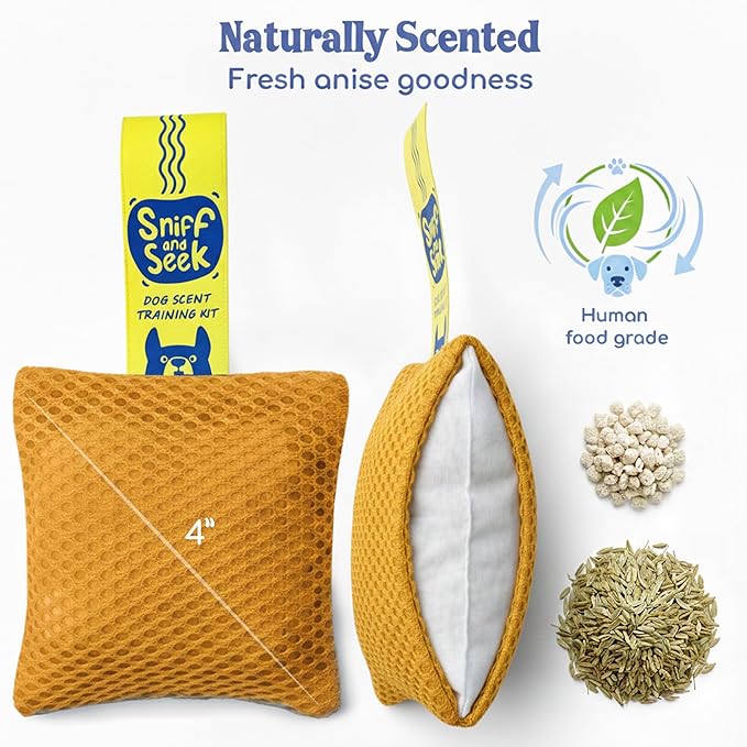 Race&Herd Original Dog Scent Training Kit, Scent Work Training Kit for Dogs - Nosework for Dog Mental Stimulation Agility Training Equipment for Dogs, Brain Games Smell Training Kit for Loss of Smell