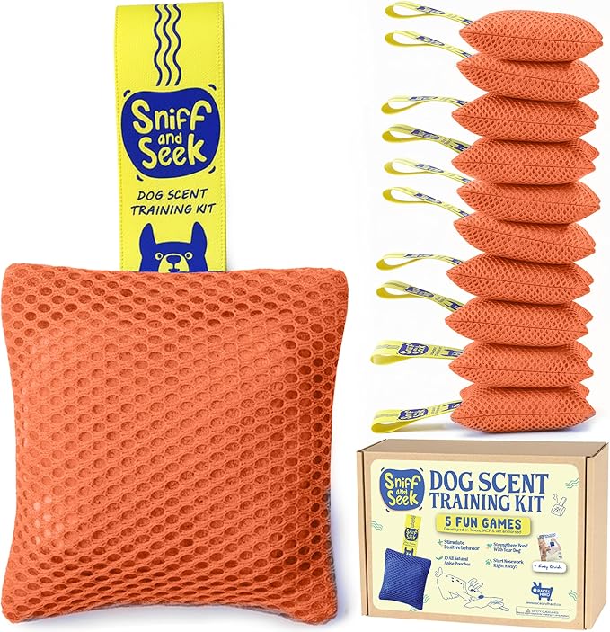 Race&Herd Original Dog Scent Training Kit, Scent Work Training Kit for Dogs - Nosework for Dog Mental Stimulation Agility Training Equipment for Dogs, Brain Games Smell Training Kit for Loss of Smell