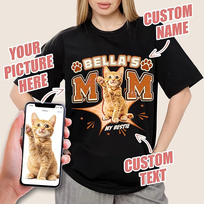 JIX & JOKY Custom Your Own Bootleg Rap Shirts with Dog Faces Custom Pet Shirt for Men Graphic Tshirt Gift Idea for Pet Lovers