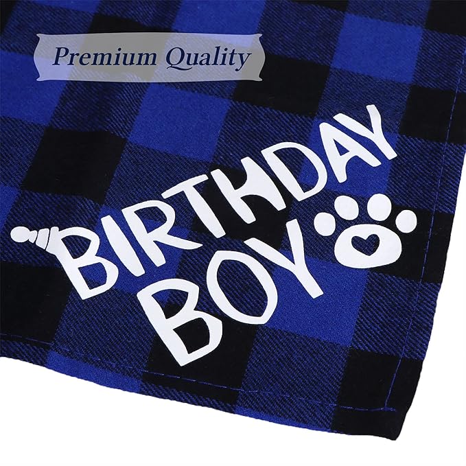 STMK Cat Birthday Party Supplies, Cat Birthday Hat with Numbers Bandana Bow Tie Collar Banner for Cats Kittens Birthday Outfit Decorations