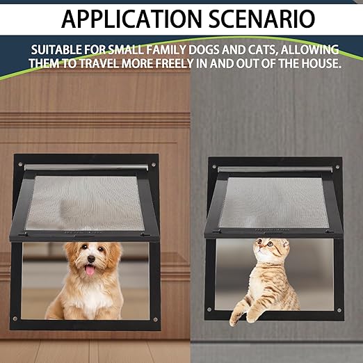 20-Pack Disposable Litter Box Waste Receptacles Compatible with Littermaid Waste Receptacles, and 7.87" x 9.84" Pet Screen Door Flap Compatible with Doggy Fits Dogs & Cats Under 30 Lbs