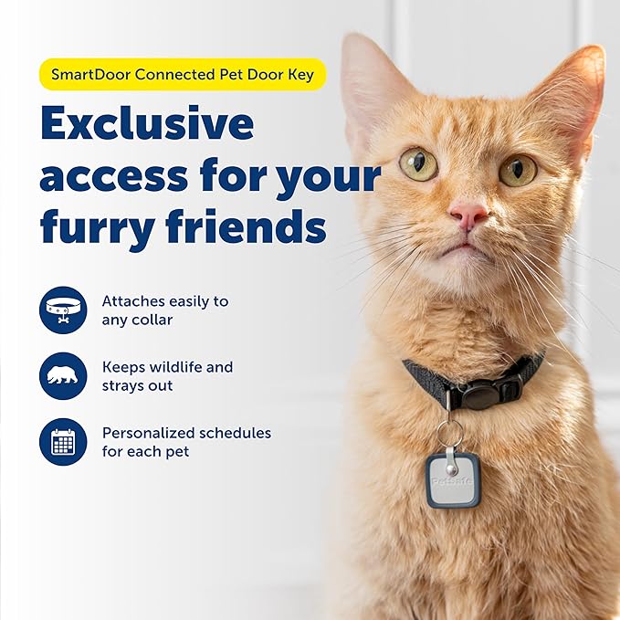 PetSafe SmartDoor Connected Pet Door Key - Provides Smart, Personalized Access for Your Dogs & Cats While Keeping Out Strays & Wildlife - Compatible with SmartDoor Connected Pet Door - Small