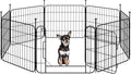 Yaheetech Expandable Dog Playpen, 8 Panel 20 inch Puppy Playpen with Door Indoor/Outdoor Pet Fence for Small Medium Dogs