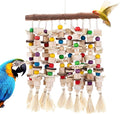 Jorewood Large Bird Parrot Toys,Multicolored Natural Macaws Toy Bird Chewing Toy for Cokatoos African Grey and Large Medium Birds