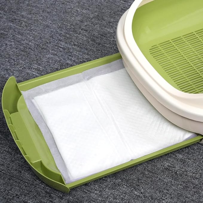 IMMCUTE Multi-Cat Litter Pads 16.9" X 11.4", 30 Ct, Odor Control, Thickened Leak-Proof Pee Pads for Breeze System, Super Absorbent Up to 2L, Disposable Cat Pads Refills, Unscented