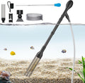 Carefree Fish Aquarium Gravel Cleaner 6Ft Hose Fish Tank Water Changer Gravel Vacuum Adjustable Length ABS(for 20~100Gal Tank)