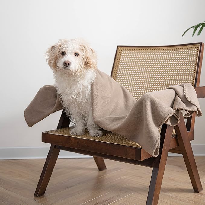 Fleece Throw Blanket Set Bulk for Travel Kids Outdoor Wedding Pet (Camel, Pack of 6 50x60 Inches)