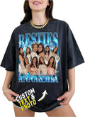 Custom Bootleg Rap Tee, Personalized Girlfriend Vintage Graphic T-Shirt, Photo Shirt, Valentine Birthday Gifts