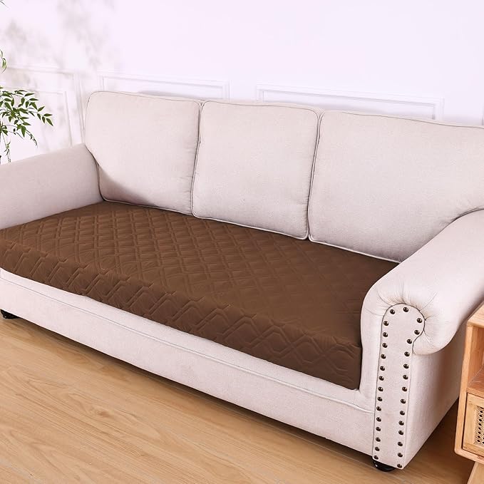 hyha Waterproof Dog Bed Blanket, Soft Pet Blankets, Waterproof Couch Cover for Dogs, Reversible Sofa Covers Washable for Furniture (40x80 Inch, Brown/Brown)
