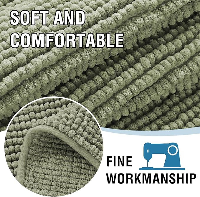 H.VERSAILTEX Plush Chenille Couch Armrest Cover 2 Packs Thick and Soft Sofa Covers Furniture Protector Cover for Pets (27.5" x 27.5", Sage)
