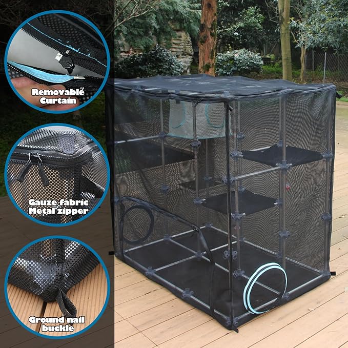 INTURN Catio Outdoor Cat Enclosure, Mega Kit for Outdoor and Indoor(Mega Kit)