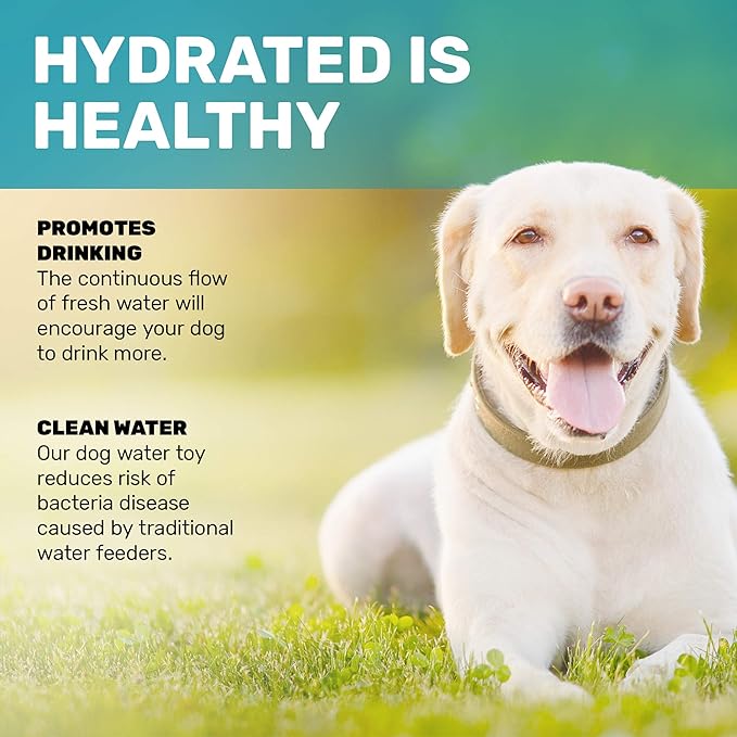 Scuddles Outdoor Dog Water Fountain – Step-On Dog Sprinkler Toy with Stainless Steel Hose, Brass Valve & Non-Slip Base – Automatic Pet Water Dispenser for Dogs, Easy to Use & Clean