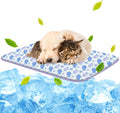 NWK Pet Cooling Mat - Ice Silk Cooling Mat for Dogs & Cats Portable & Washable Pet Cooling Blanket, Car Seats, Beds for Summer (1, Purple Fish, 20'' X 27'' X 0.3'')