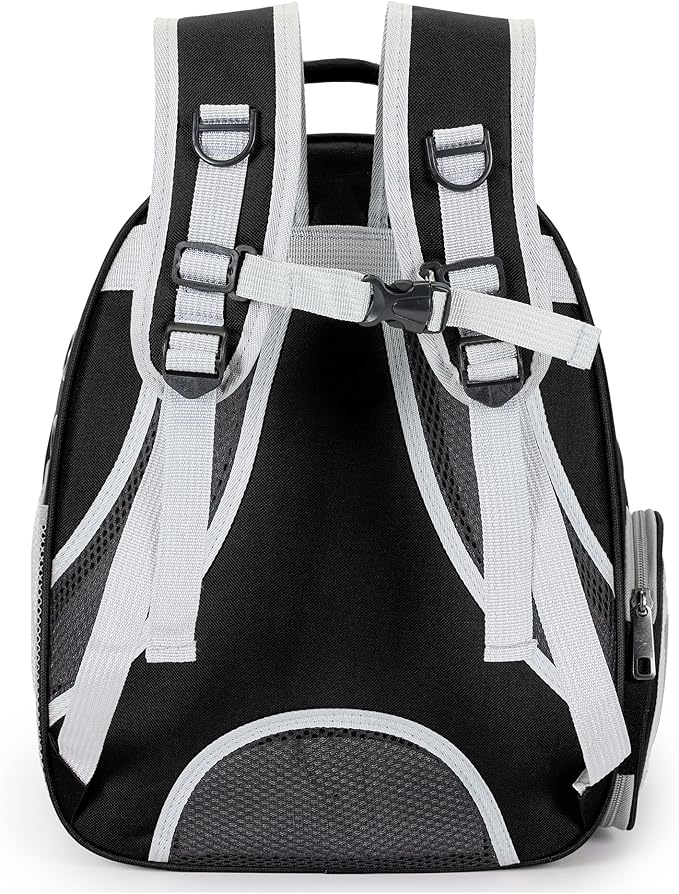 Cat Bubble Backpack Carrier for Small Medium Dogs Cats Carrying Bag, Airline Approved Pet Travel Carrying Bag Dog Hiking Walking Outdoor Backpack (Black)