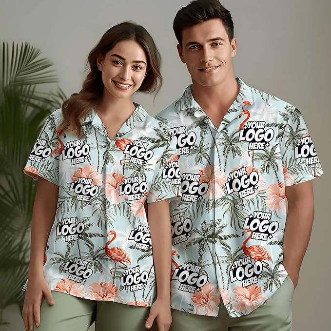 Custom Hawaiian Shirt with Face Photo Picture for Men Women Kids Youth Adult, Tropical Personalized Hawaiian Shirts Gift