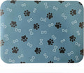 Pet Cat Dog Food Mat Non Slip Mat for Dog Water Bowl Mat Quick Dry Absorbent Cat Feeding Mat, 32 * 17 in, Blue