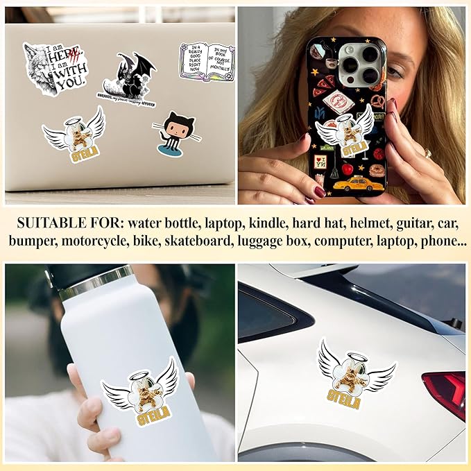 Custom Pet Memorial Paw Name Sticker Personalized Text Photo Rememberance Decal Waterproof Die Cut Vinyl & Transparent DTF Decal for Water Bottle Laptop Car Helmet Gifts for Men Women