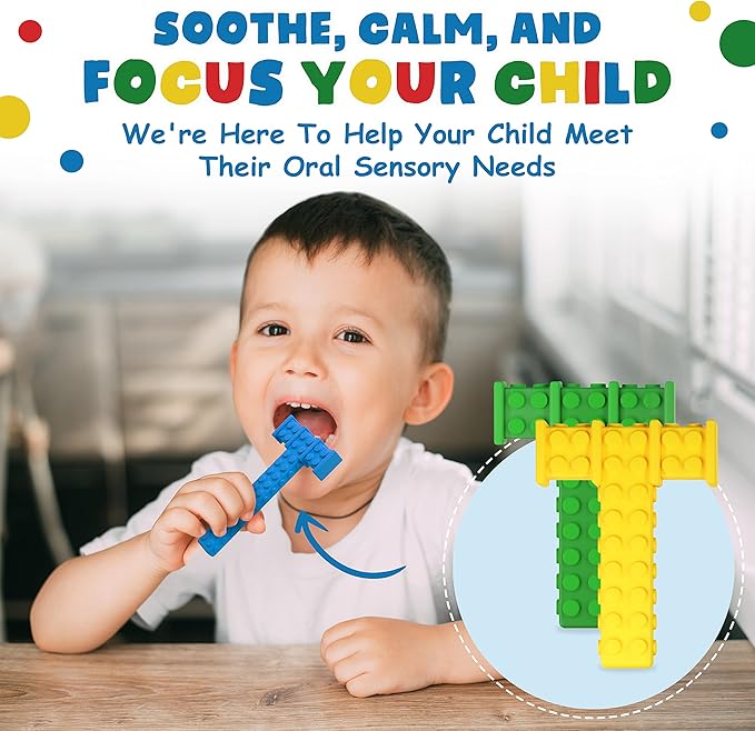 Chewy Sensory Toys for Kids with Autism Sensory Product for Adults Teens Toddlers, ADHD Tools for Kids, ADHD Toys for Autistic Children, Oral Motor Tool Tube, Mouth Toys, Chew Stick (Spring)