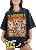 Custom Bootleg Rap Tee, Personalized Girlfriend Vintage Graphic T-Shirt, Photo Shirt, Valentine Birthday Gifts