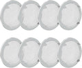 8-Pack 2" Circular Vent Covers, Steel Mesh Screen,Circular Screen with Tab Fasteners for Pet Cages (Reptiles/Birds) and Storage Shelves, Home, Garage & Industrial Airflow