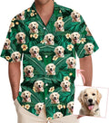 DILYPOD Custom Hawaiian Shirt with Face, Personalized Button Down Hawaiian Shirts for Men, Women, Photo Hawaiians Shirt