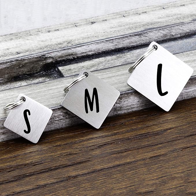 Ultra Joys Dog ID Tag, Custom Dog Tag Personalized Cat Tag, Pet ID Tag, Brushed Stainless Steel Diamond Dog Tag Silver Large