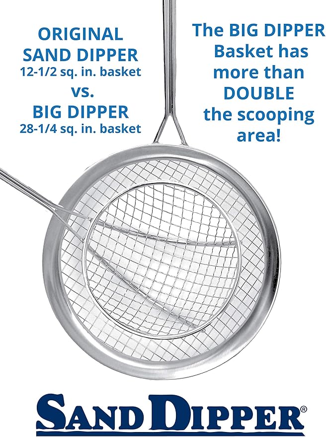 Sand Dipper Scoop - Stainless Steel Hygienic Cat Litter Scoop (Big Dipper)