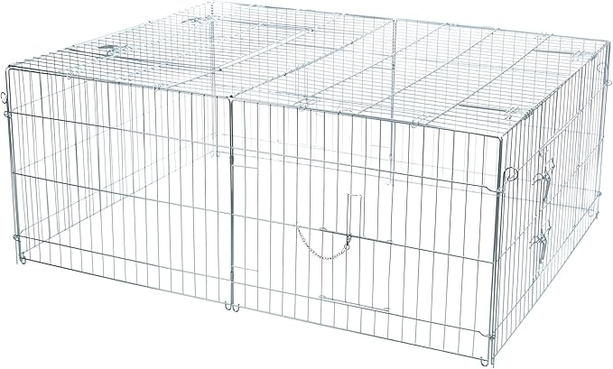 Trixie Rabbit Cage - 34 cu. ft., Outdoor Pen Extends Rabbit Hutch and Chicken Coops, Ideal for Small Animals, Bunny, Guinea Pigs, Chickens