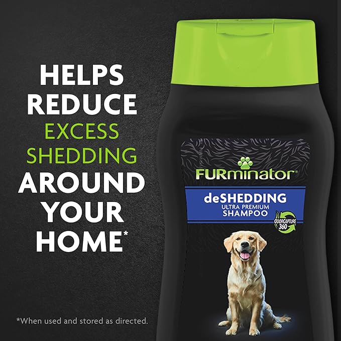 FURminator Ultra Premium deShedding Shampoo for Dogs Helps Reduce Excess Shedding, 16 oz