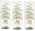 Klmnop 3 Pcs Tomato Cage Cover, Bird Netting for Square Tomato Cage, 15.7" x 15.7" x 49" Plant Cover with Zipper & Drawstring, Garden Bird Barrier Protection for Tomato Plants(Cover Only, White)