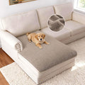 H.VERSAILTEX Non Slip Pet Couch Cover Chenille Dog Bed Protector Thick Soft Sofa Slipcover Pet Friendly Washable Couch Cushion Covers for Pets (40" x 50", Taupe)