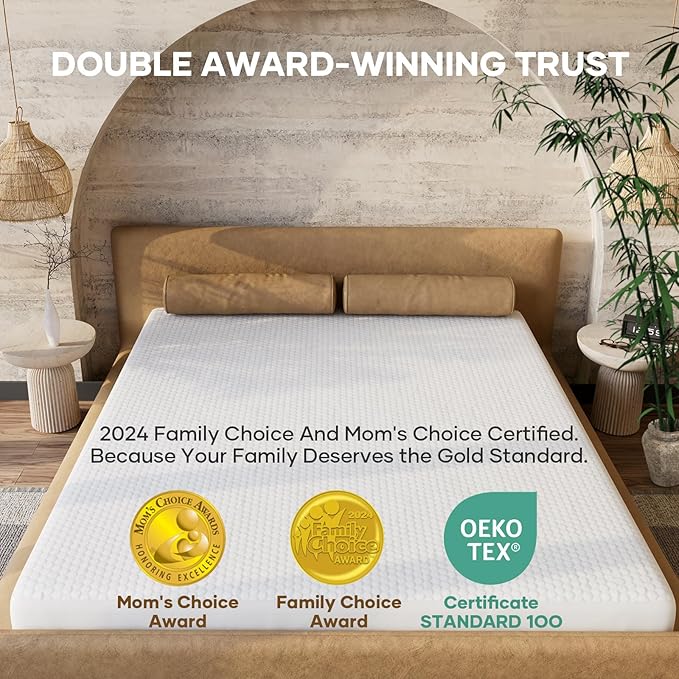 OhGeni 100% Waterproof Mattress Protector,California King Mattress Soft Pad,Pet Hair & Bedwetting Resistant,Cooling Fitted Sheets,Washable Bed Cover,Non-Slip Deep Pocket,Noiseless for Taller Person