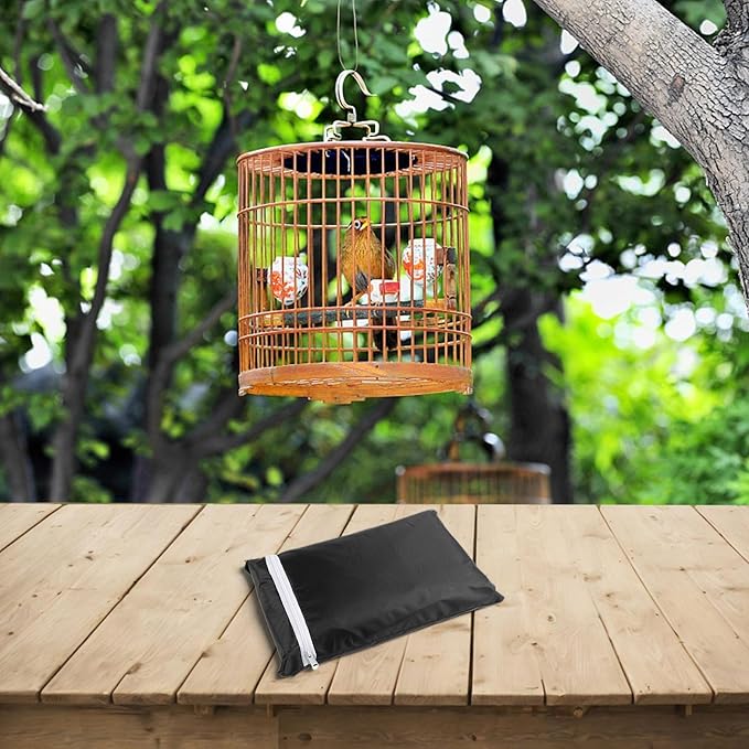 Birdcage Cover Extra Large Parrot Cage Cover Light Blocking for Cats, Mink, Totoro, Parakeet, Parrot and Small Animals(84x59x104cm)